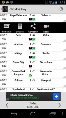 Social Futbol - Resultados android App screenshot 0