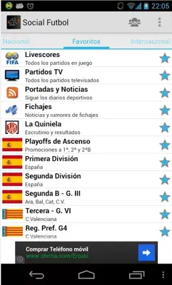 Social Futbol - Resultados android App screenshot 1